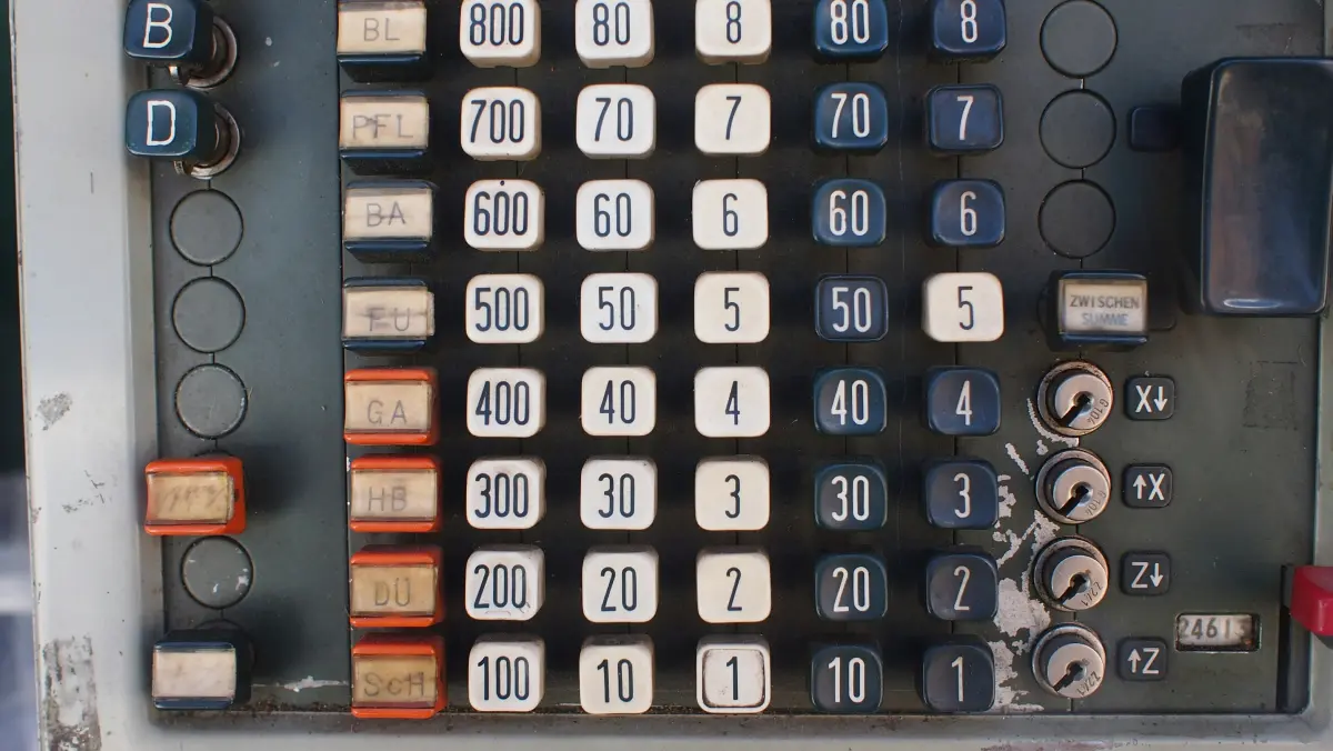 Big Number Calculator interface showing input fields X and Y with operation buttons