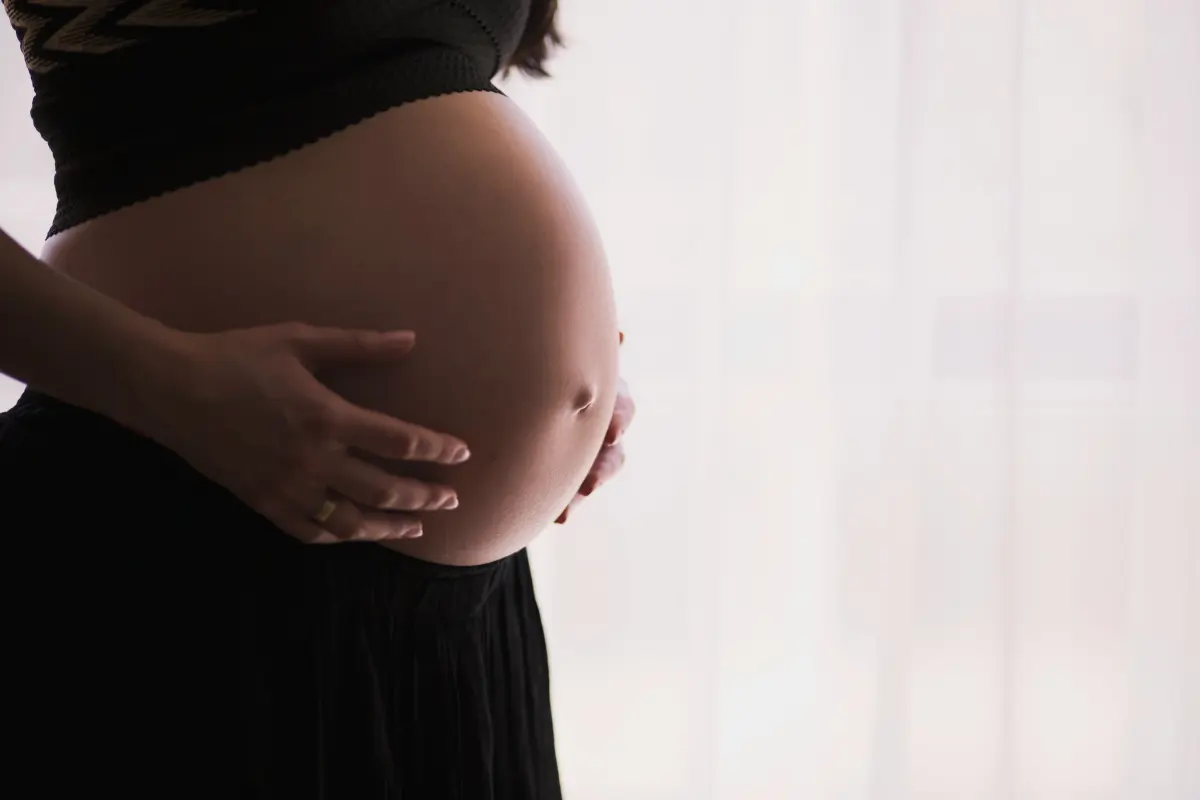 Pregnancy conception calculator illustration showing due date and conception timeline