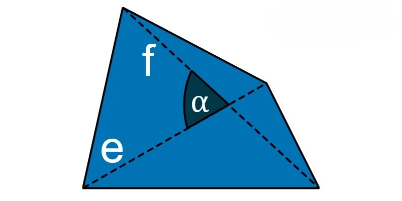 area of irregular quadrilateral