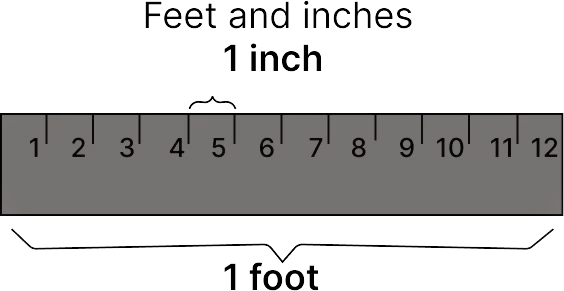 feet and inches