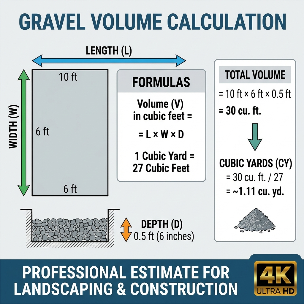 Gravel layers and measurement diagram