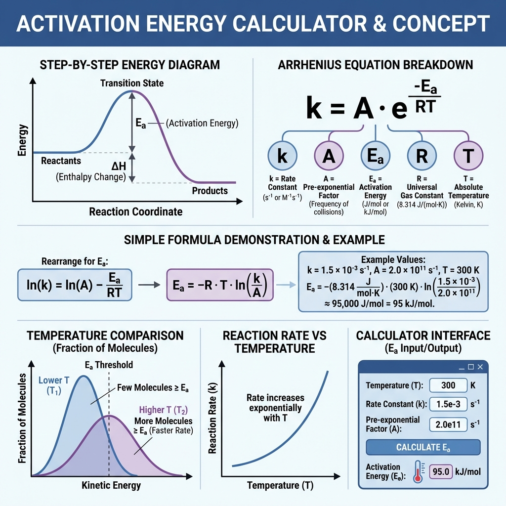 Activation Energy Arrhenius Equation Details