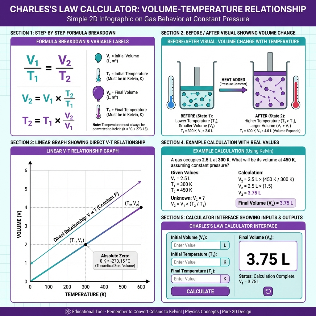 Charles Law Calculation Details