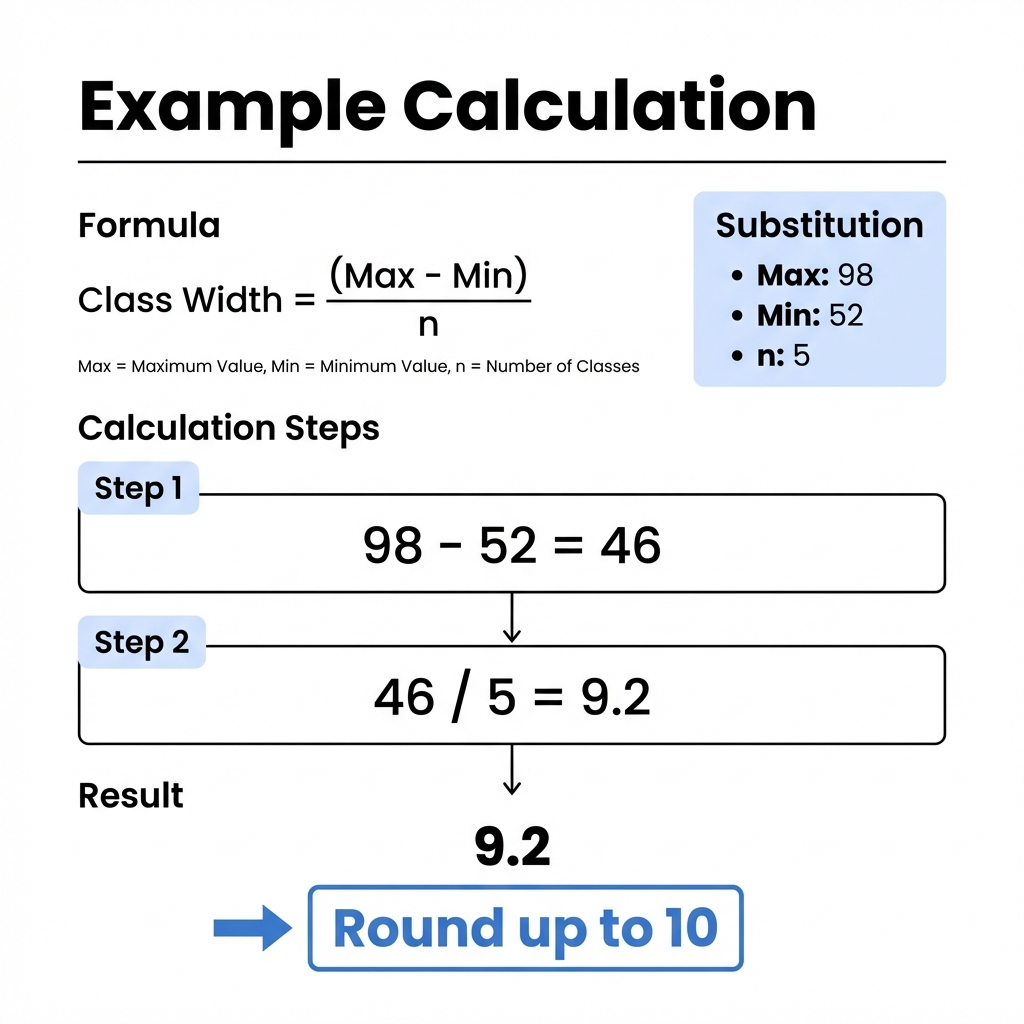 Class Width Calculation Details
