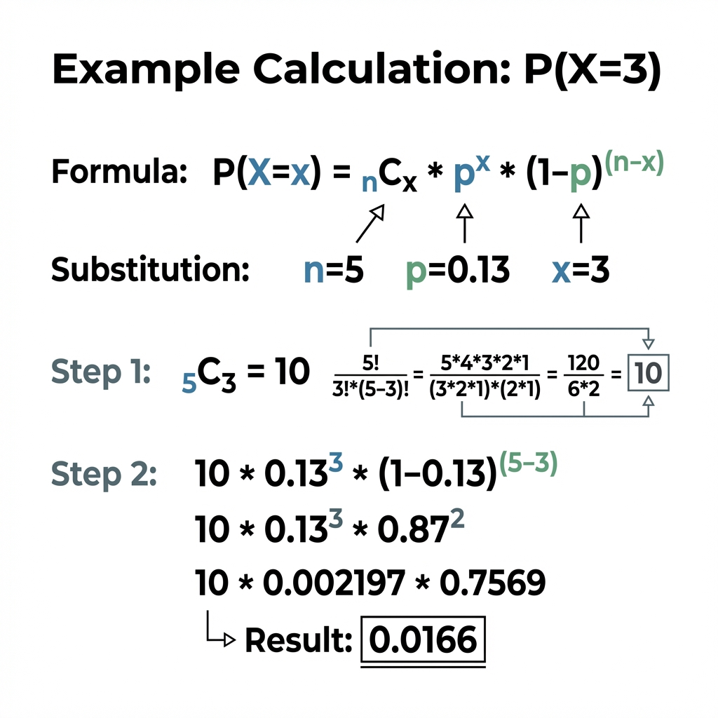 Binomial Distribution Calculation Details