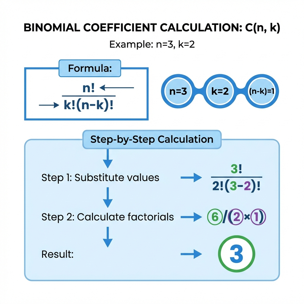 Binomial Coefficient Calculation Example