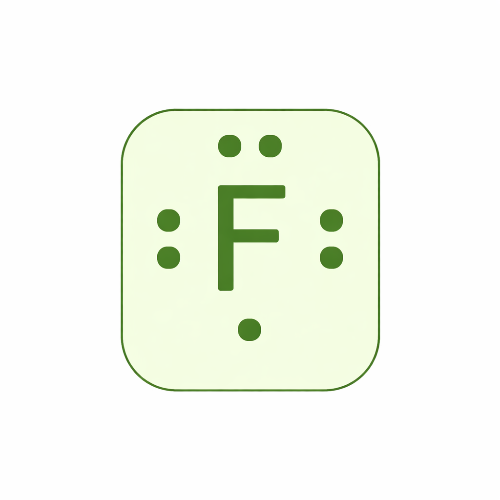 dot structure of fluorine