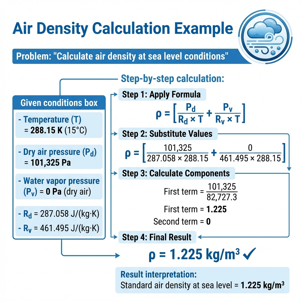 Air Density Calculation Example