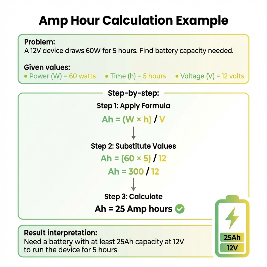Amp Hour Calculation Example