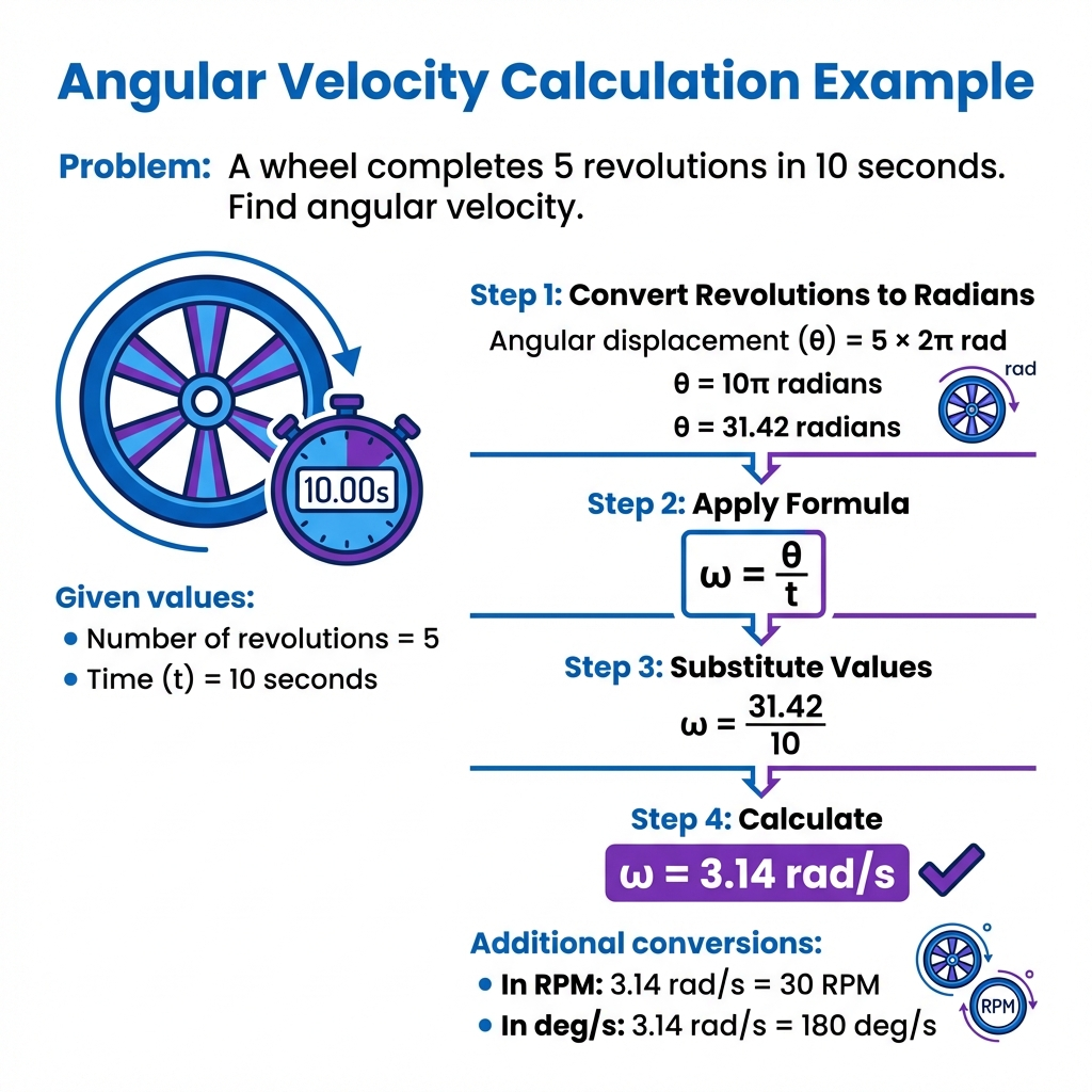Angular Velocity Calculation Example