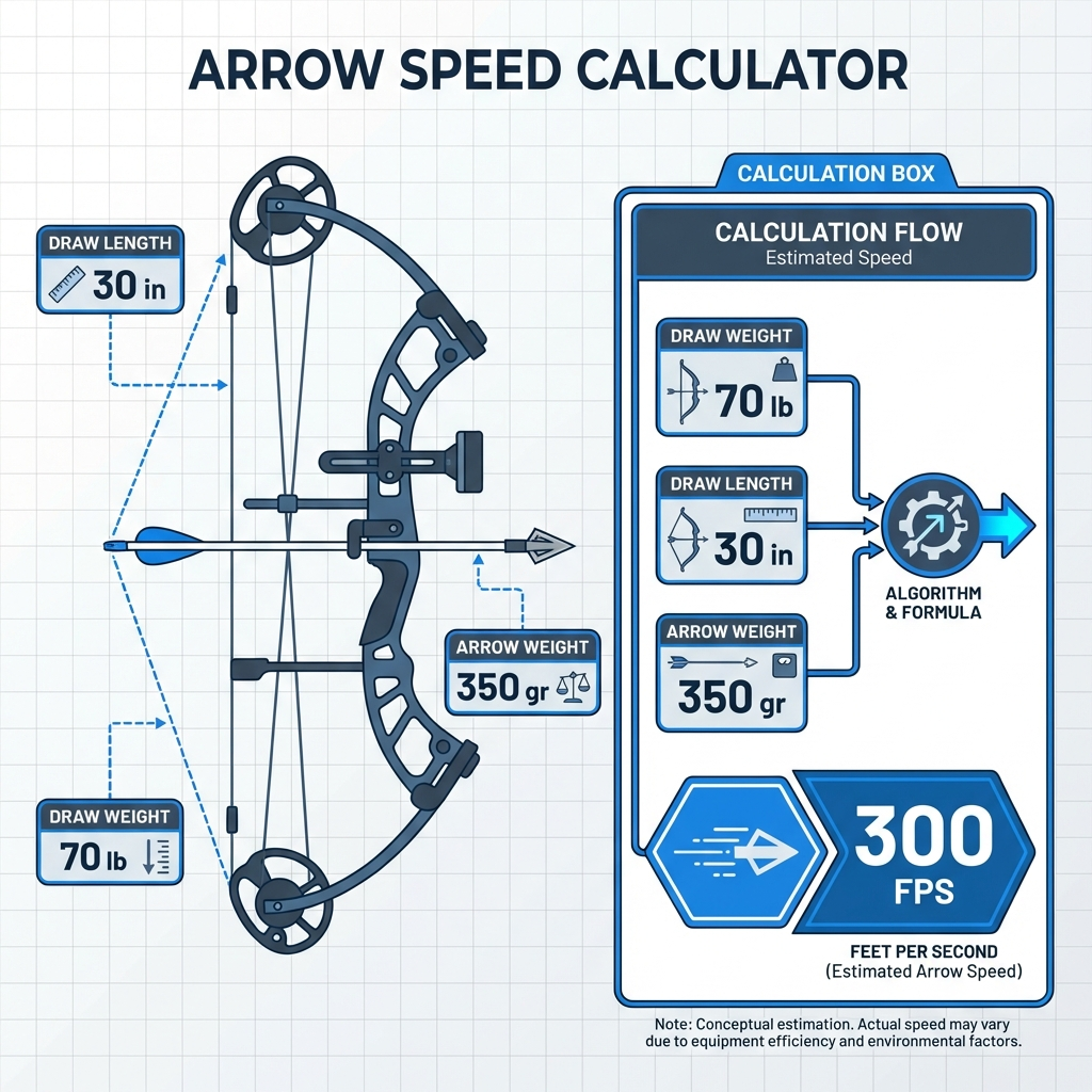 Technical Archery Details Infographic