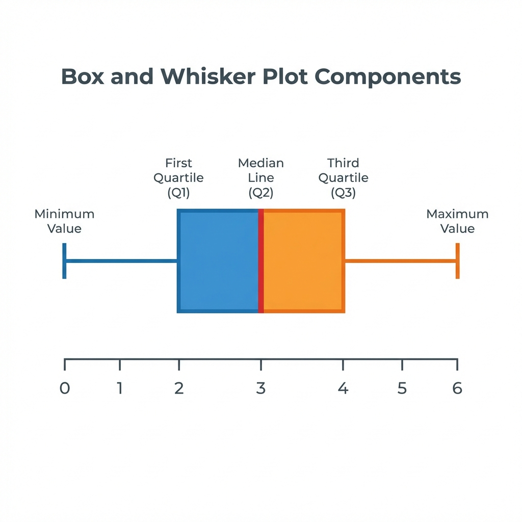 5 Number Summary Details Illustration