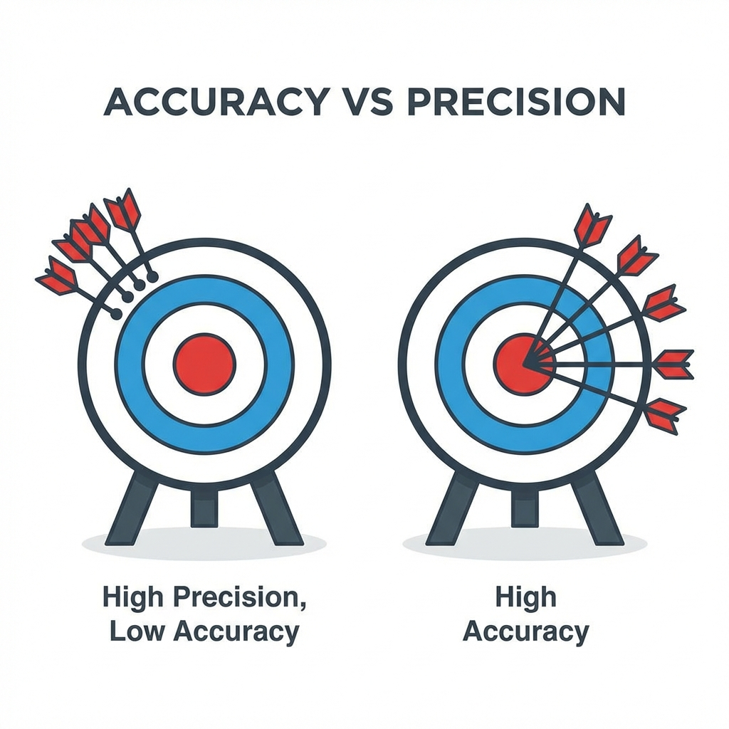 Accuracy vs Precision Illustration