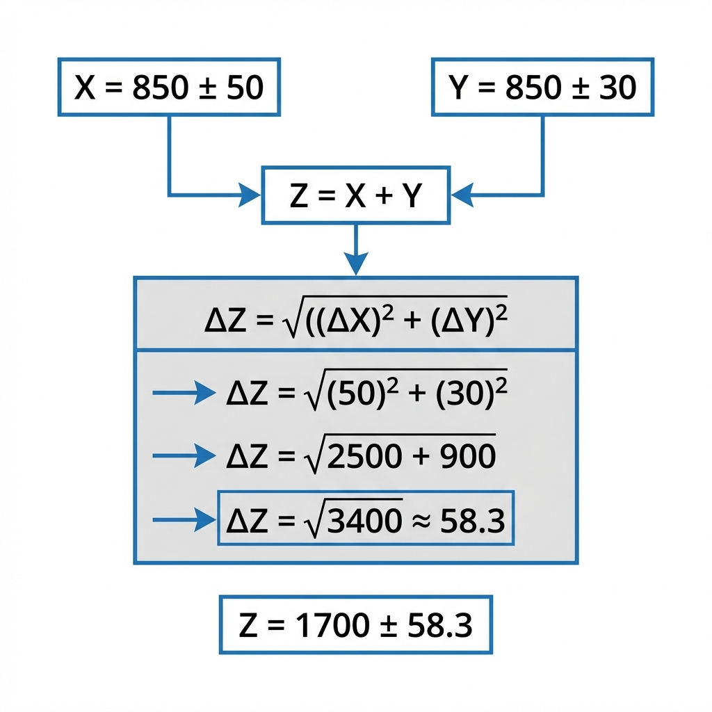 Error Propagation Calculation Example