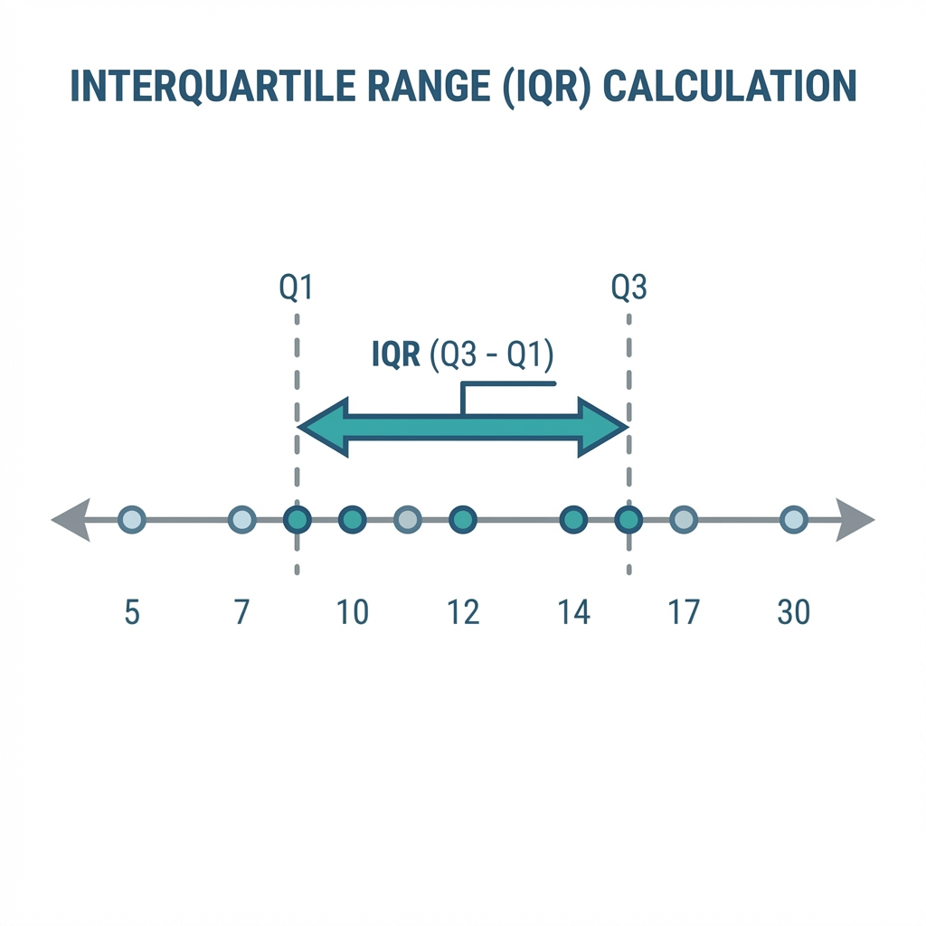 Interquartile Range Calculation Details