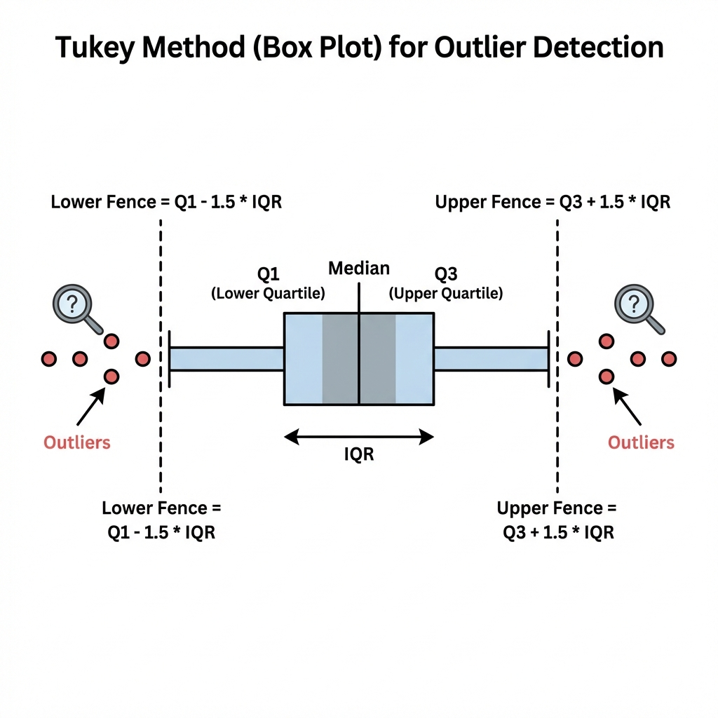 Tukey Method Box Plot for Outliers