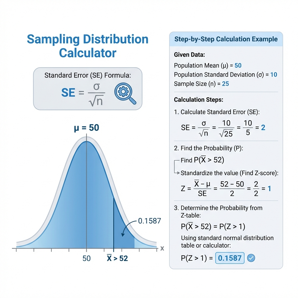 Sampling Distribution Calculation Details