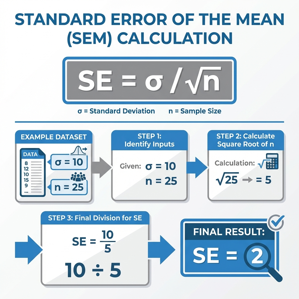 Standard Error Formula and Calculation Details