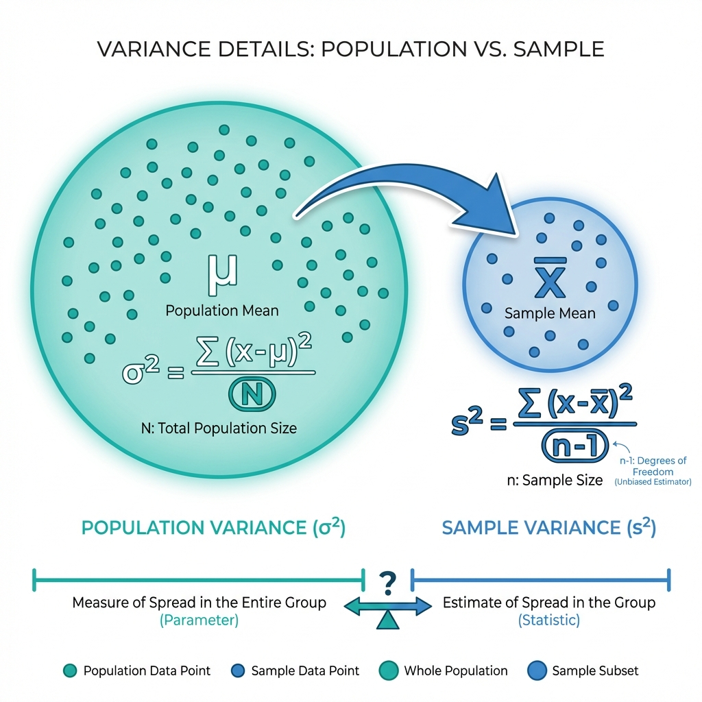 Variance Calculation Details