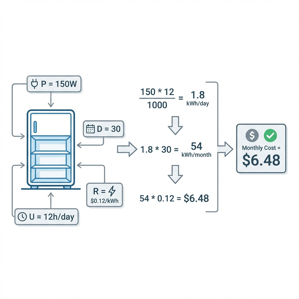 Energy Cost Calculation Example