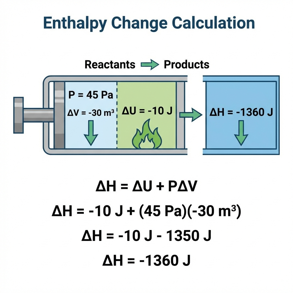 Enthalpy Change Calculation Example
