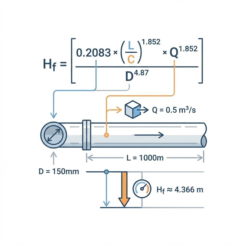 Friction Loss Calculation Example