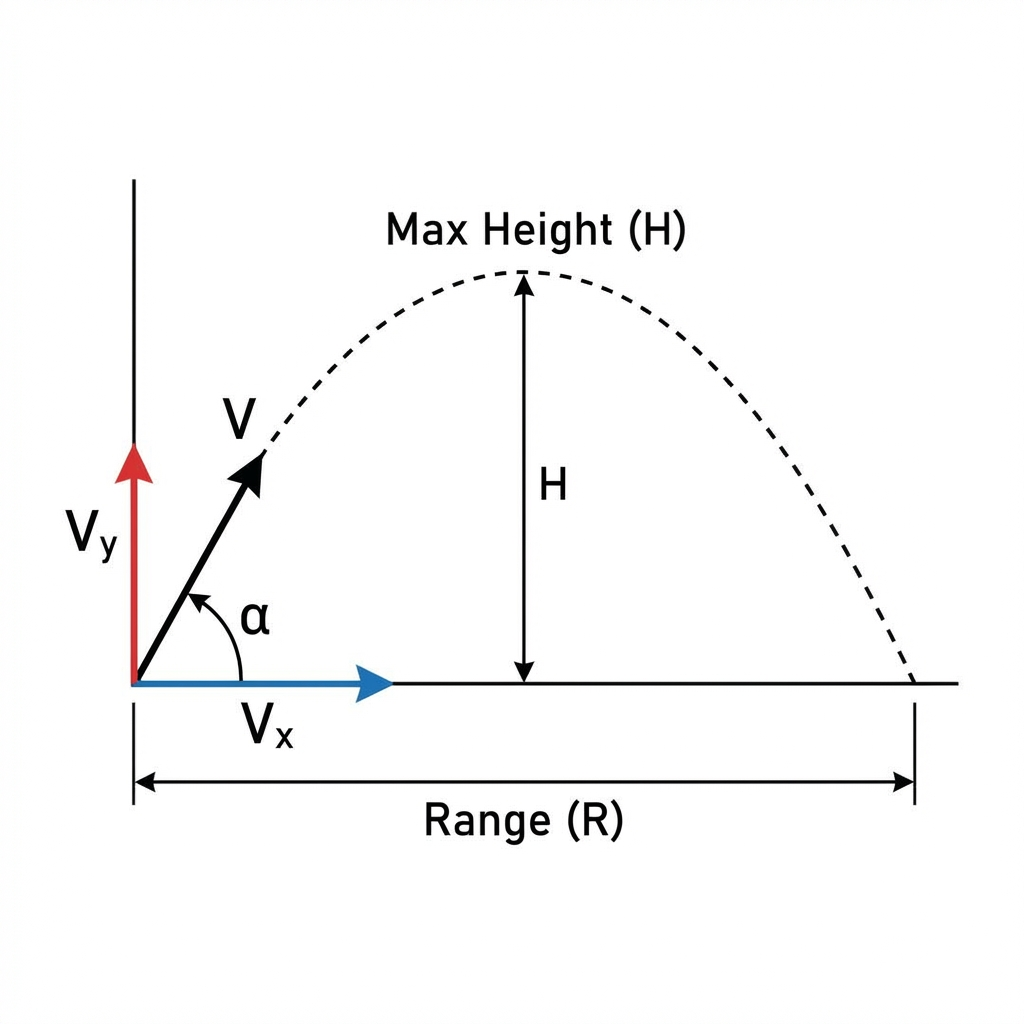 Projectile Motion Diagram