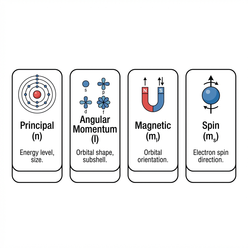 Four Quantum Numbers Chart