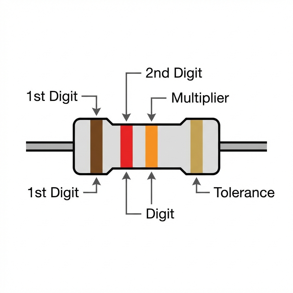 Resistor Color Code Components