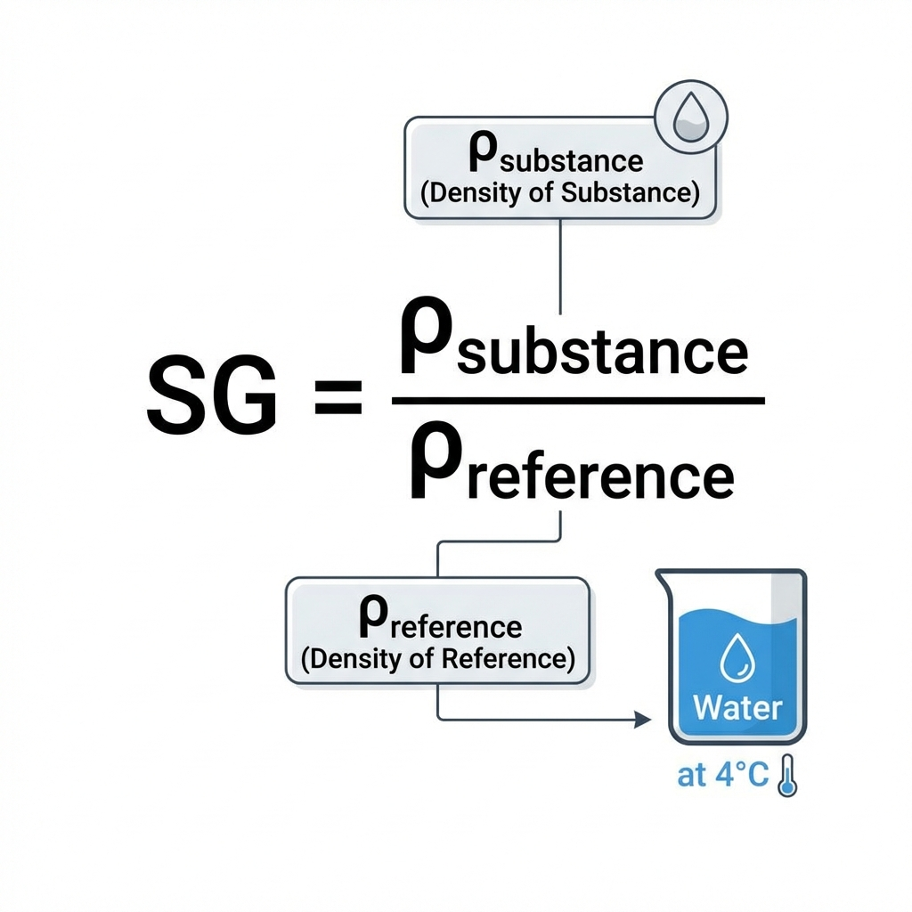 Specific Gravity Formula Diagram