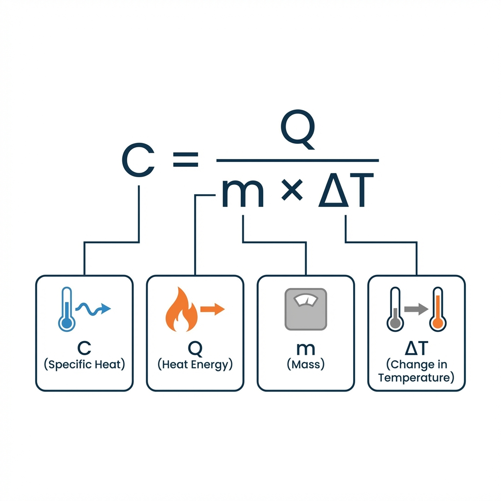 Specific Heat Formula Diagram