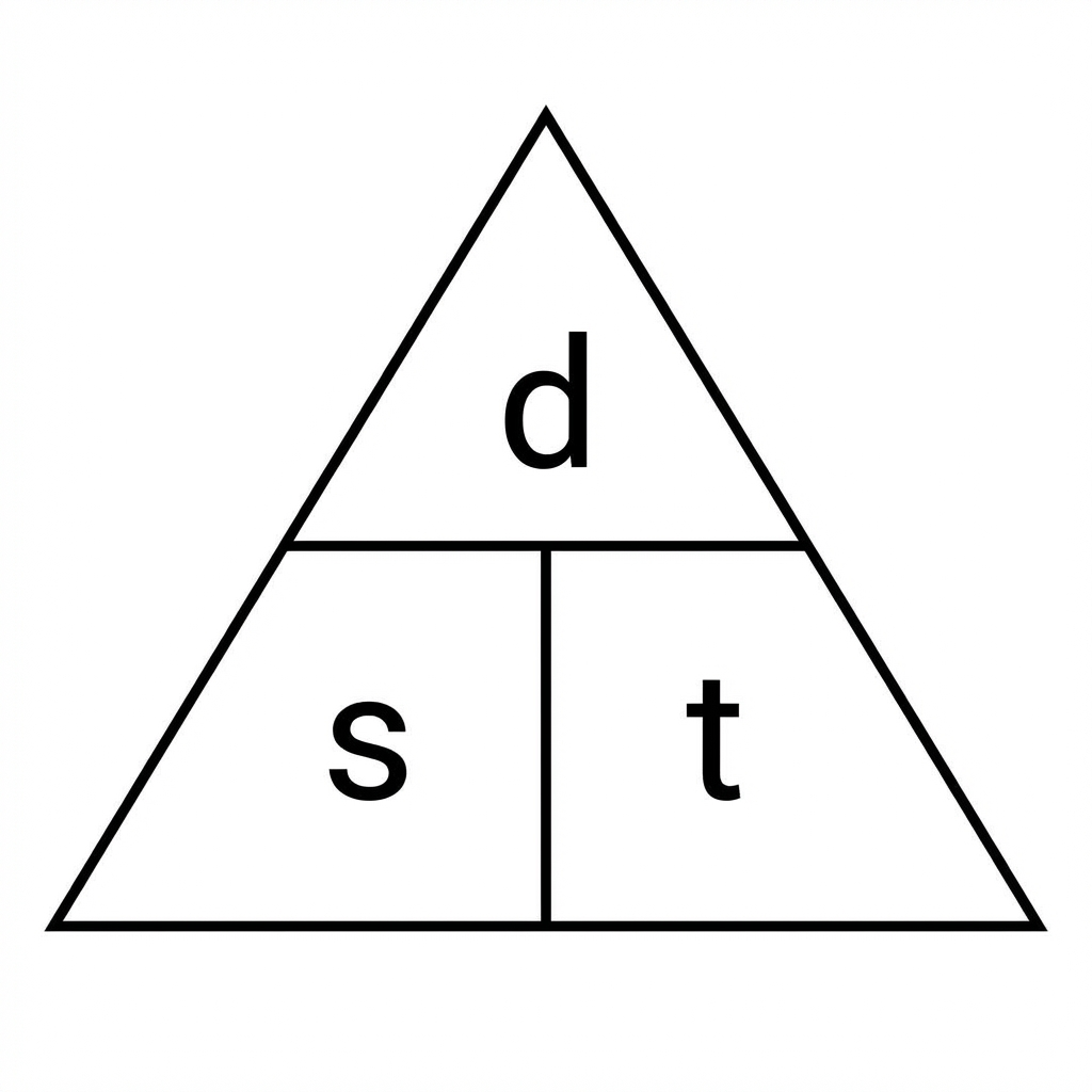 Speed Distance Time Formula Triangle
