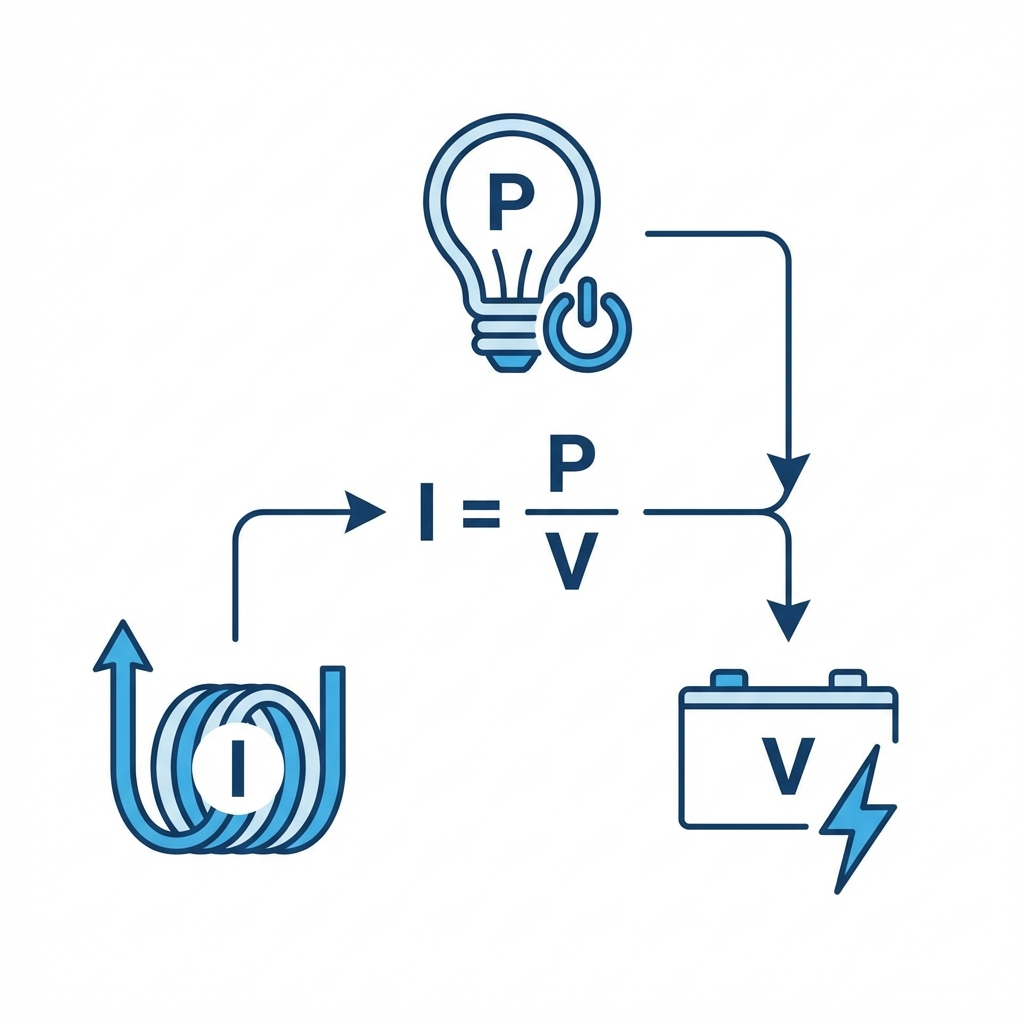 Watts to Amps Calculation Details