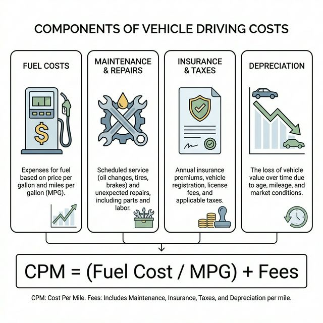 Components of Vehicle Driving Costs - Details