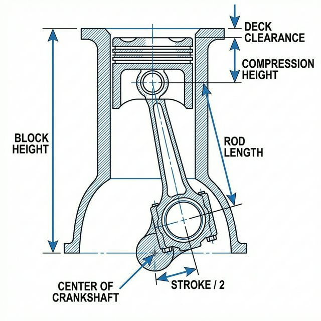 Engine Compression Height Components - Details