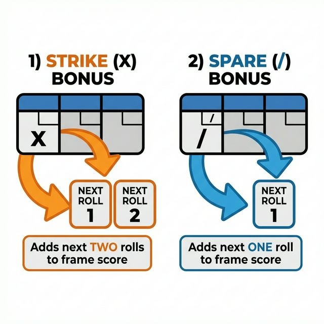 Bowling Strike and Spare Bonuses Explained - Details