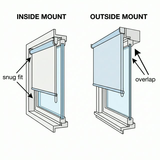 Inside vs Outside Mount Blinds Details