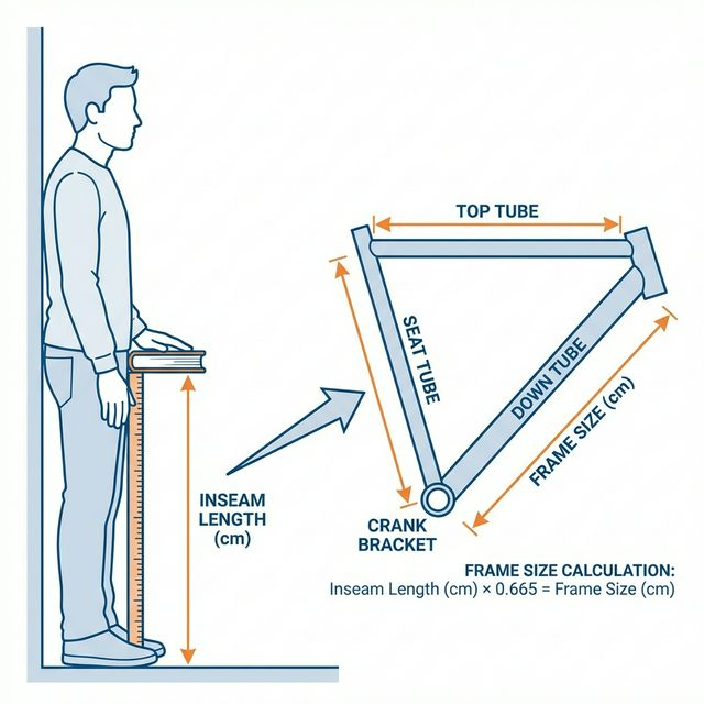 Bike Sizing Details - Inseam Measurement and Frame Calculation