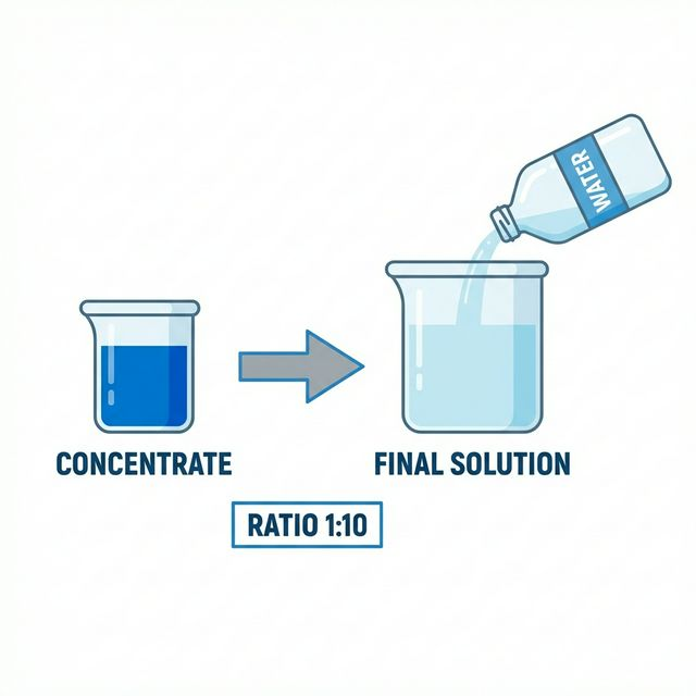 Dilution Process Illustration - Detail