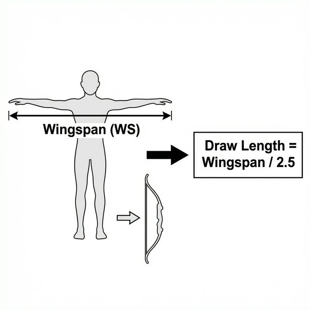 Measuring Wingspan for Draw Length - Detail