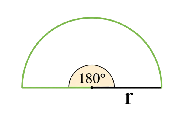 perimeter of a semi circle