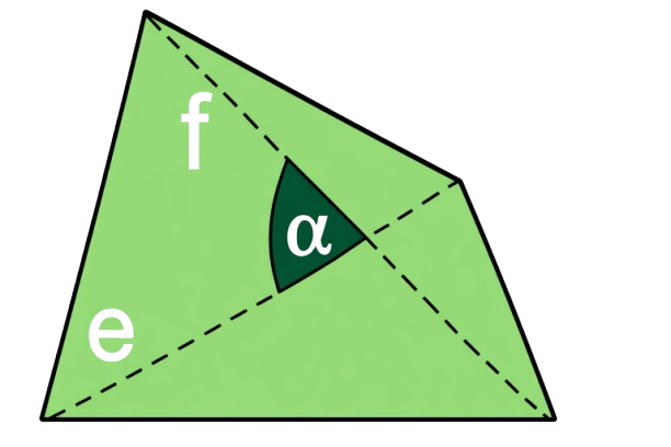 area of irregular quadrilateral