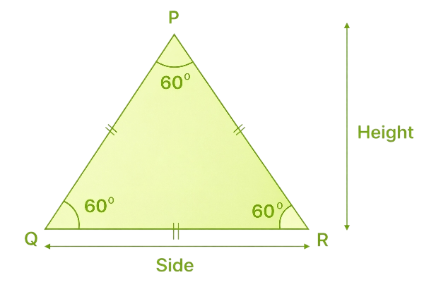 area of equilateral triangle formula based on side length
